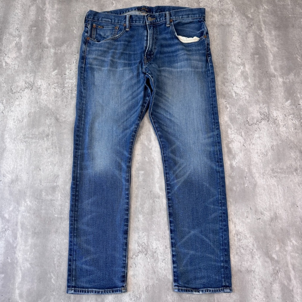 Polo Ralph Lauren Sullivan Slim Jeans Men's 34x30 Medium Wash Denim Straight Leg